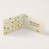 Carte pliée des Citrouilles de Thanksgiving (Inside)