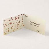 Carte pliée des Feuilles d'érable de Thanksgiving (Inside)