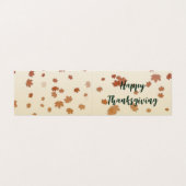 Carte pliée des Feuilles d'érable de Thanksgiving (Outside Unfolded)