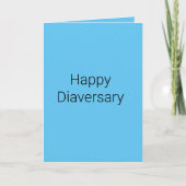 Carte pliée Diaversary (Devant)