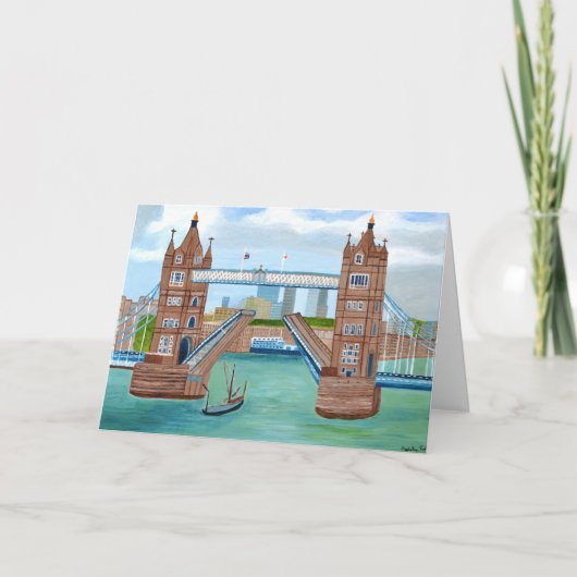 carte pliée d'invitation London Bridge (Devant)