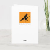 Carte pliée drôle d'anniversaire Halloween (Dos)