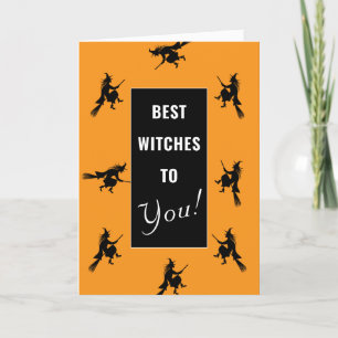 Carte pliée drôle d'anniversaire Halloween