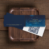 Carte pliée du code QR de Noël