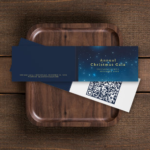 Carte pliée du code QR de Noël