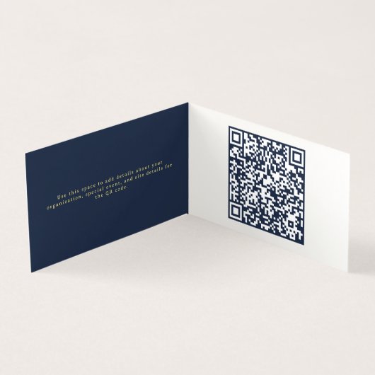 Carte pliée du code QR de Noël (Inside)