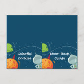 Carte pliée du Étiquette alimentaire spatial (Devant)