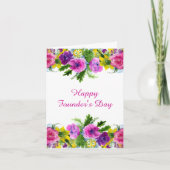 Carte pliée du jour du fondateur (Devant)