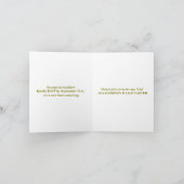 Carte Pliée, Élégante Moderne, Noms Éditable (Intérieur)