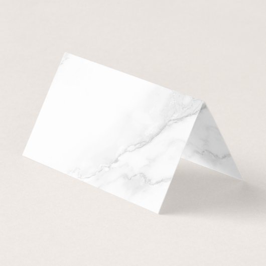 Carte pliée en marbre blanc (Front)