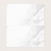 Carte pliée en marbre blanc (Inside Unfolded)