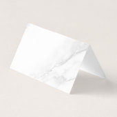 Carte pliée en marbre blanc (Back)