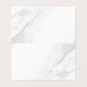 Carte pliée en marbre blanc (Outside Unfolded)