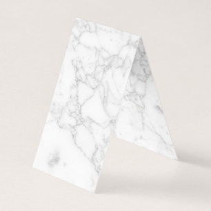 Carte pliée en marbre blanc