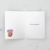 Carte pliée Fleurs pour ma Valentine 5" x 7" (Intérieur)