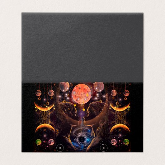Carte pliée Gemini Zodiac (Outside Unfolded)