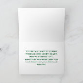 Carte Pliée Green Glittery (Intérieur)