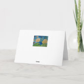 Carte pliée grenouille et Nénuphar (Dos)