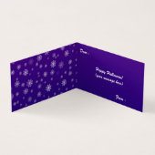 Carte pliée Halloween Spider Web (Inside)