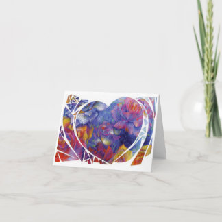 Carte pliée "Heart Garden" 10x14 cm