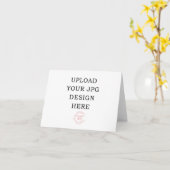 Carte pliée imprimée 4x5.5 (Fleur jaune)