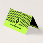 Carte pliée Lime-Green Entrepreneur Petite entrepr (Back)
