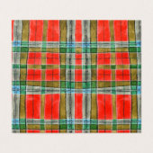 Carte pliée MAC BAIN TARTAN 3.5x2 (Outside Unfolded)