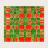 CARTE PLIÉE MAC GREGOR TARTAN 3.5x2 (Outside Unfolded)