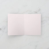 Carte pliée Merci bébé fille douche (Intérieur)