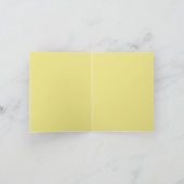 Carte pliée Merci bébé fille douche (Intérieur)