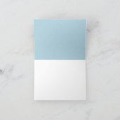 Carte pliée Merci bleu bébé (Intérieur)