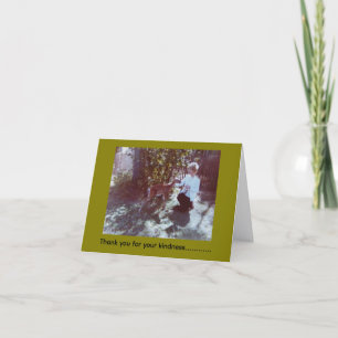Carte pliée Merci de votre gentillesse