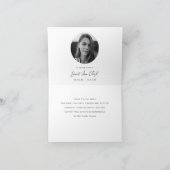 Carte pliée Merci funéraire et de sympathie (Intérieur)