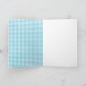 Carte pliée Merci noir de l'île Hibiscus (Intérieur)