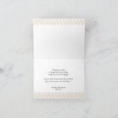Carte pliée Merci Oiseaux de mariage (Intérieur)