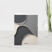 Carte pliée multifonction dans un graphique élégan (Dos)