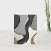 Carte pliée multifonction dans un graphique élégan (Dos)