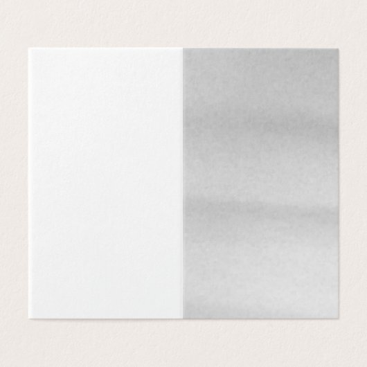 Carte pliée neige (Outside Unfolded)