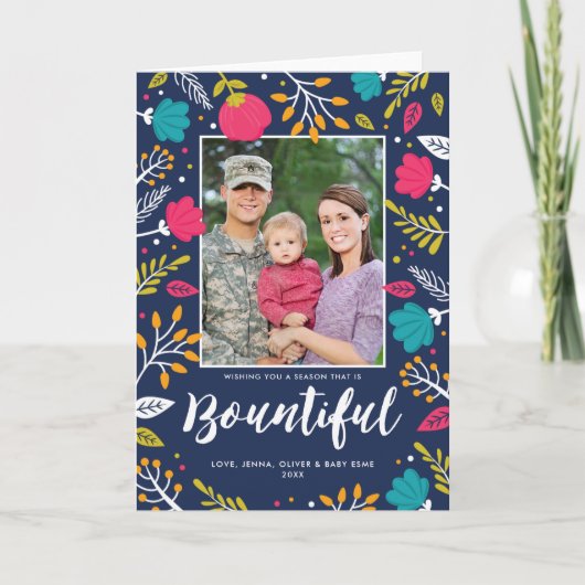 Carte pliée Noël Bounty Holiday (Devant)