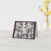 Carte pliée originale en mode Cèdre (Fleur jaune)