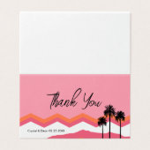 Carte pliée Palm Springs Merci moderne (Outside Unfolded)