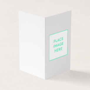 Carte pliée, papier : semi-brillant standard