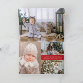 Carte pliée par collage de fête de photo de (Intérieur)