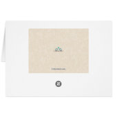 Carte pliée par Merci turquoise (Dos Horizontal)