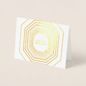 Carte pliée personnalisée Glam Deco (Devant)