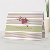 Carte pliée personnalisée pour la fête des mères (Dos)