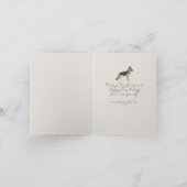 Carte pliée photo de Noël pour animal de compagnie (Intérieur)