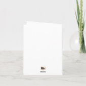 Carte pliée pour Bat Mitzvah Mazel Tov (Dos)