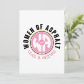 Carte pliée pour femmes d'asphalte (Debout devant)