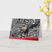 Carte pliée pour la Saint-Valentin (Fleur jaune)
